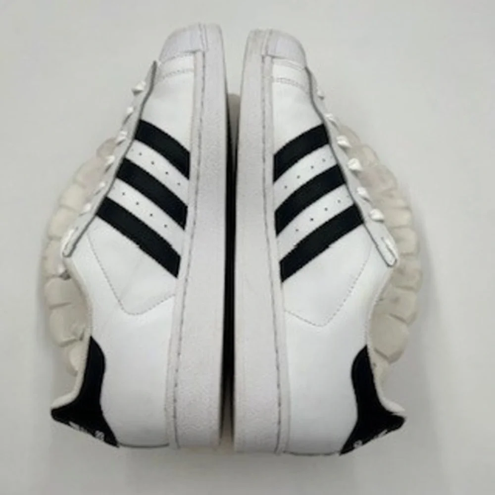 Adidas Superstar White Black Gold Shell Toe Low Top Sneakers Mens 11 Shoes